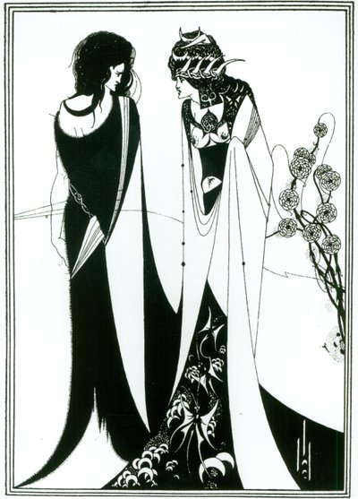Salome med sin mor, Herodias af Aubrey Beardsley