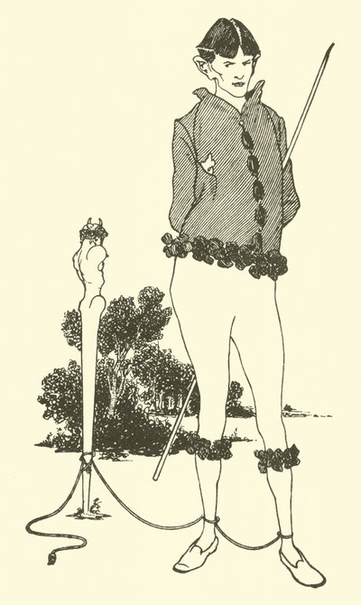 Selvportræt af Aubrey Beardsley