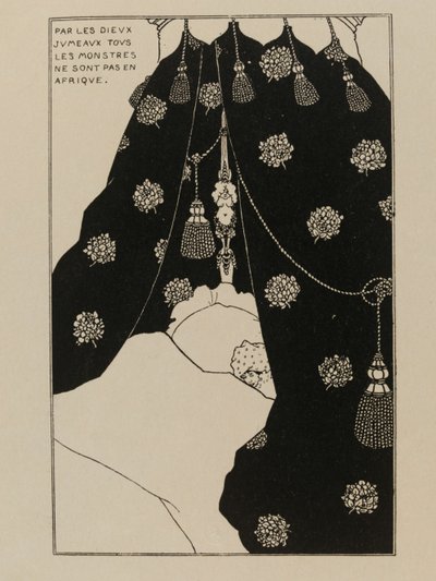 Selvportræt i sengen Selvportræt i sengen, 1894. af Aubrey Beardsley