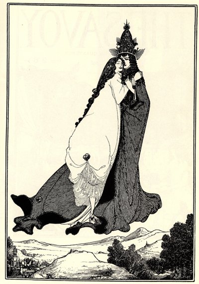 Sankt Rose af Limas himmelfart af Aubrey Beardsley