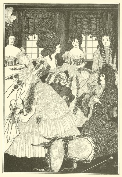 Slaget ved Beaux og Belles af Aubrey Beardsley