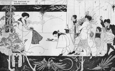 Madame Cigales fødselsdag, c1893 af Aubrey Beardsley
