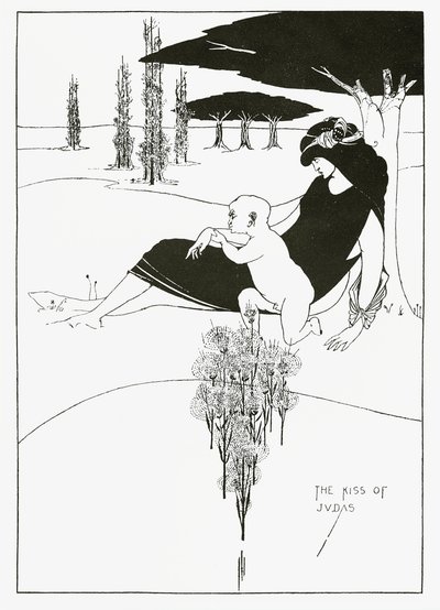 Judas kys, 1893 af Aubrey Beardsley