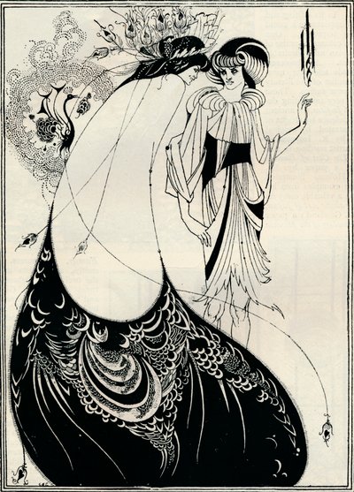 Påfuglepigen, 1893 af Aubrey Beardsley