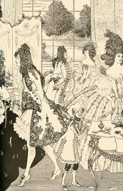 Låsens voldtægt, 1896, 1928. af Aubrey Beardsley