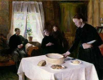 Borddækning af August Eiebakke