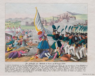 Russisk-tyrkisk krig 1828-1829 - stormen af ​​Akhaltsikhe-fæstningen (eller Rabat-slottet) (Georgien) - stormen af ​​Akhaltsikhe-fæstningen den 27. august af August Friedrich Andreas Campe