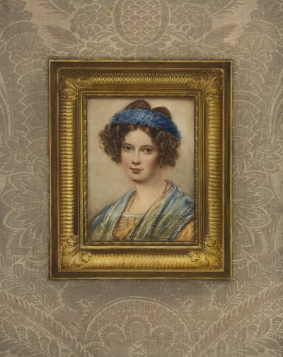 Portræt af Ludwig von Borstells hustru af August Grahl