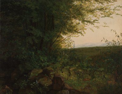 I udkanten af skoven, ca. 1820. af August Heinrich