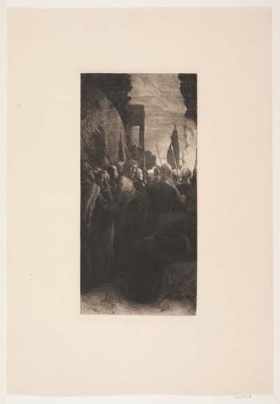 Jesus føres for dommerne af August Jerndorff