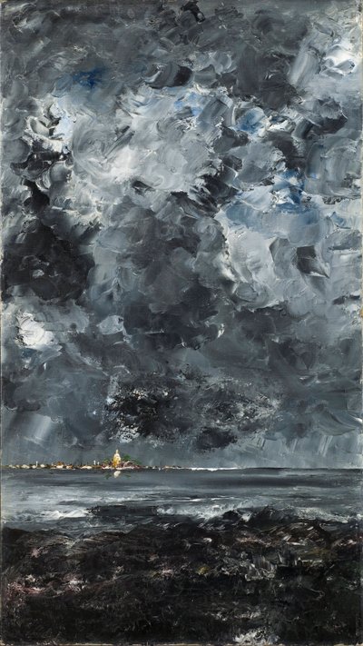 La ville - Byen - Strindberg, August (1849-1912) - 1903 - Olie på lærred - 94,5x53 - Nationalmuseum Stockholm af August Johan Strindberg