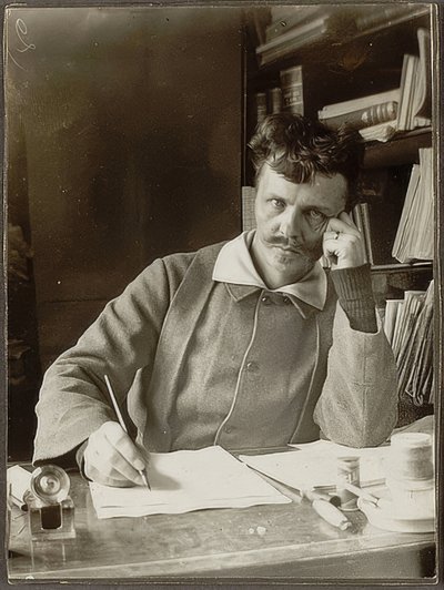 Selvportræt. 1886 af August Johan Strindberg