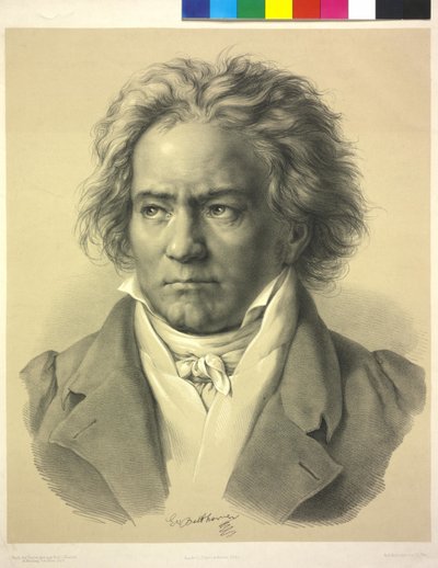 Ludwig van Beethoven af August Karl Friedrich von (after) Kloeber
