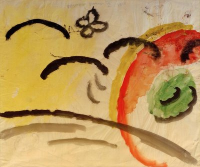 Abstrakt mønster IV, design til broderi af August Macke