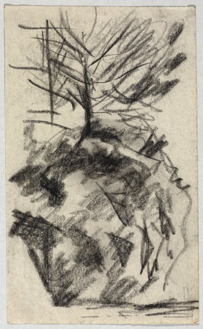 træ på skråningen af August Macke