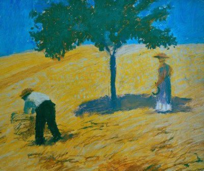 Træ i kornmarken af August Macke