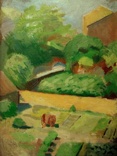 Udsigt over nabohaven (Bonn) af August Macke