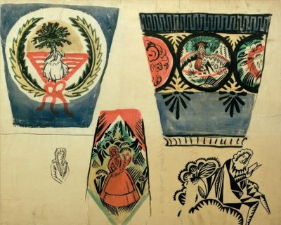Tre vaser af August Macke