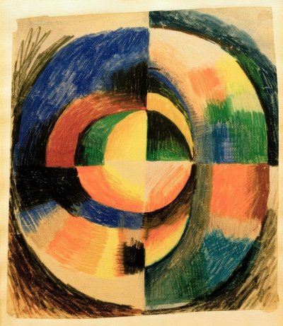 Farvecirkel II (stor) af August Macke