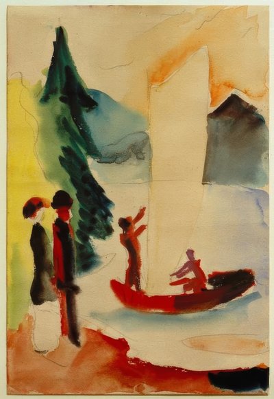Gult sejl af August Macke