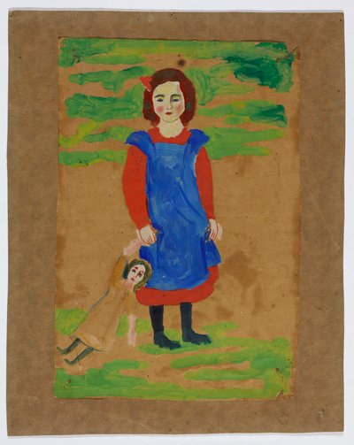 Kind mit Puppe af August Macke