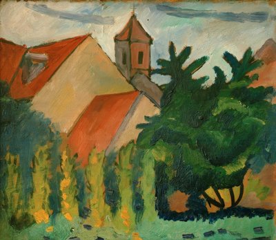 Kirke i Kandern af August Macke