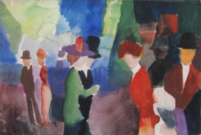 Mennesker, der mødes af August Macke