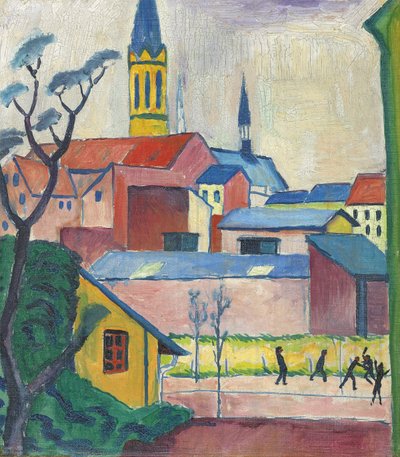 Marienkirche, 1911 af August Macke