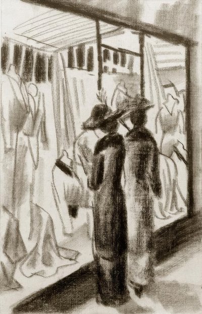 Modebutik i arkaden af August Macke