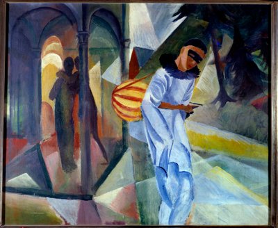 Pjerrot. Maleri af August Macke (1887-1914) af August Macke
