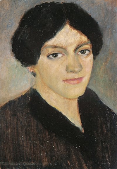 Portræt af Elisabeth Macke af August Macke