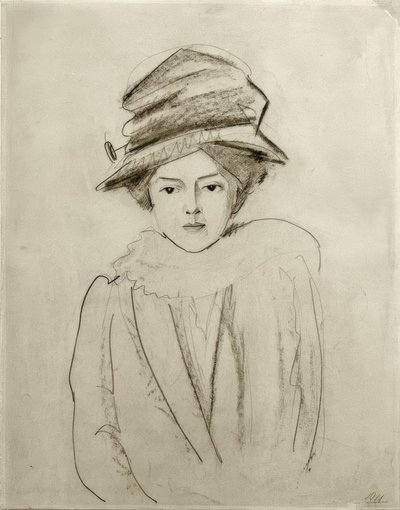 Portræt af Elly Jost af August Macke