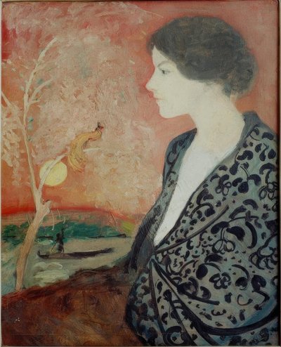 Portrætstudie Elisabeth Gerhardt af August Macke