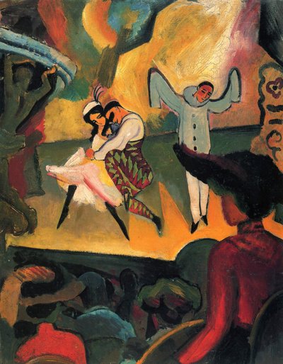 Russisk ballet I af August Macke
