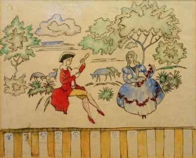Schäferszene I af August Macke