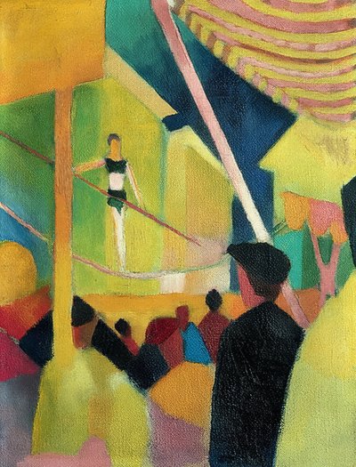 Walker i snor. Omkring 1913 af August Macke