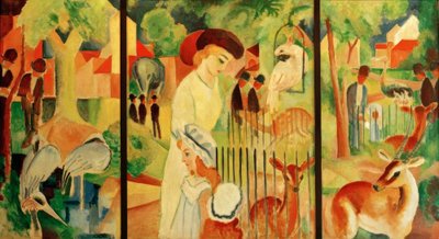 Triptykon: Den store zoologiske have af August Macke