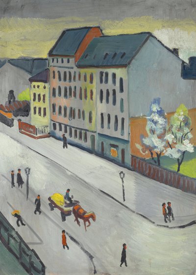 Vores gade i gråt af August Macke