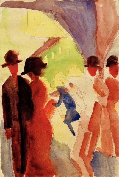 Under lysthusene i Thun I af August Macke