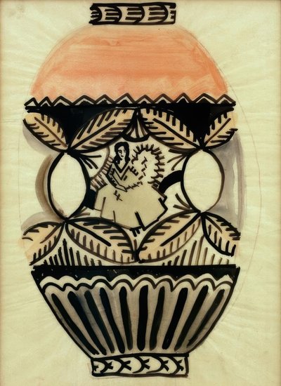 Vase med hyrdinde af August Macke