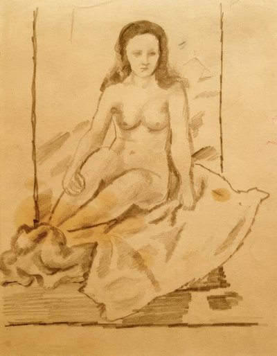 Kvinde nøgen 70 af August Macke
