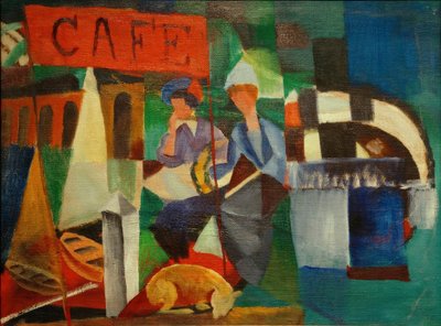 To damer i cafeen af August Macke