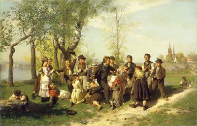 Børn i leg, af August Malmström