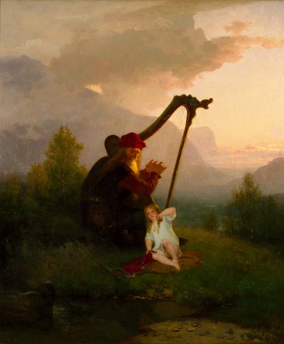 Kong Heimer og Aslog, 1856 af August Malmström