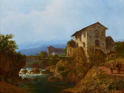 Alte Dorfbrücke af August Piepenhagen