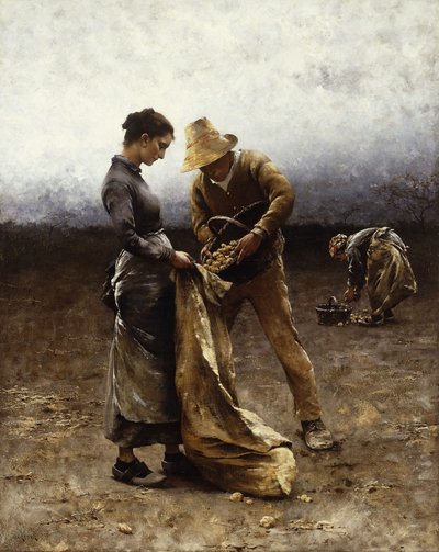 Kartoffelsamlerne, af August Wilhelm Nikolaus Hagborg