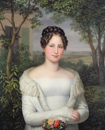 Portræt af Frau Horstmann, 1822 af August von der Embde
