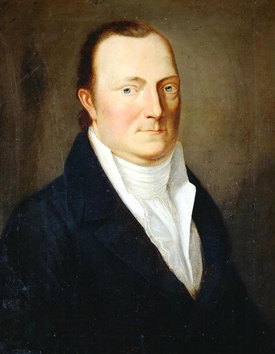 Portræt af politiets præsident Ludwig von Manger, ca. 1825 (olie på lærred) af August von der Embde