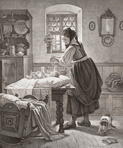 Toilettet. 1800-tallets børnepasning. af Augusta Ludwig