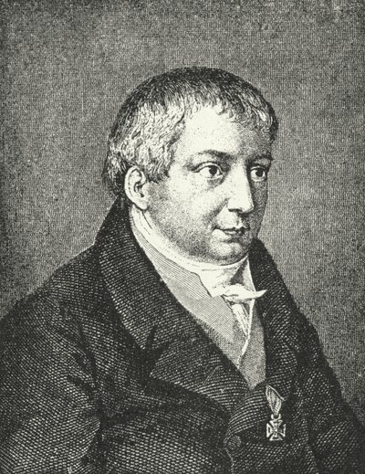 Friedrich Schlegel, tysk digter (stik) af Augusta von Buttlar